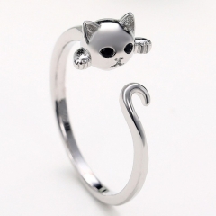 Wholesale Cute Cat Opening Ring