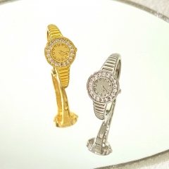Anillo De Reloj Dorado Anillo De Dedo De Comida De Pareja De Lujo Ligero Proveedor De Regalos De San Valentín Chino