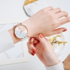 Women Two-color Simple Belt Quartz Watch Wholesalers