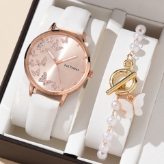 Exquisito Reloj De Cinturón, Mayorista De Relojes De Cuarzo Con Superficie De Diamante Mariposa De Todo Fósforo