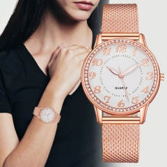 Diamond-encrusted Luminous Watches Ladies Quartz Watches Wholesalers