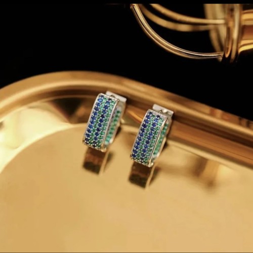 Silver Blue Zirconium (4 Rows Of Zircon)