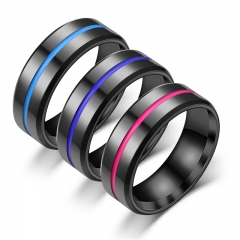 Black Beveled Triple Color Oil Ring Wholesaler