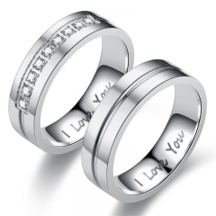 Diamond Ring I LOVE YOU Couple Ring Wholesaler