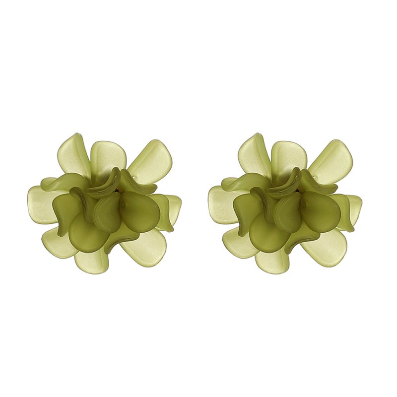 Pendientes De Pétalos De Gardenia Pendientes De Flores De Acrílico Mayorista