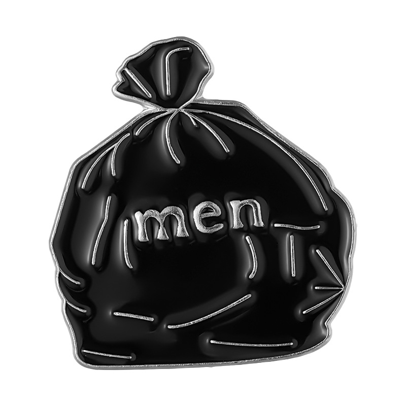 Men Exaggerated Black Money Bag Brooch Wholesalers