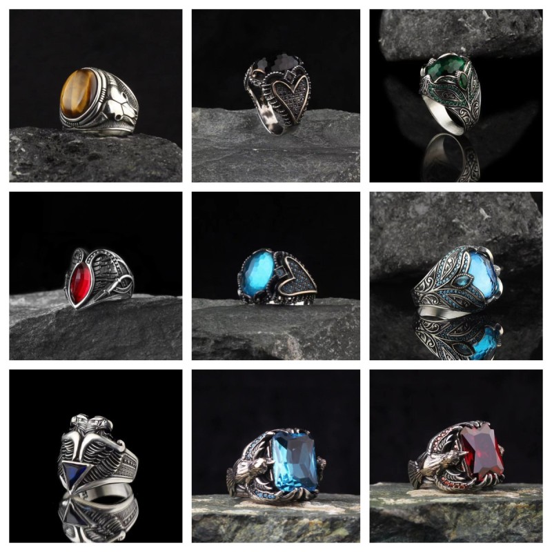 Personality Domineering Inlay Ring Wholesale