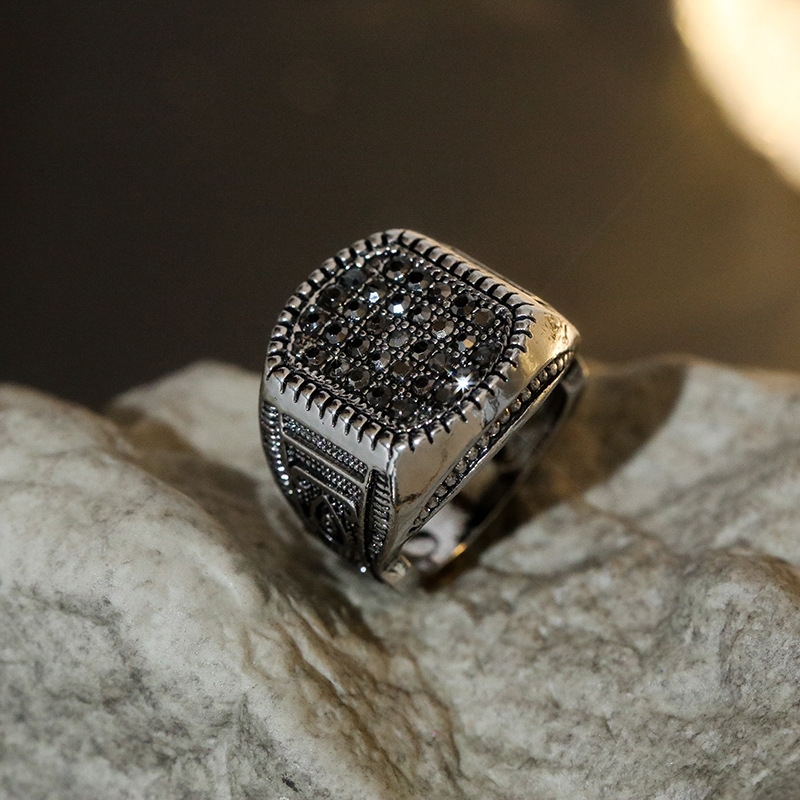 Hip Hop Full Diamond Ring Men's Ring Wholesaler