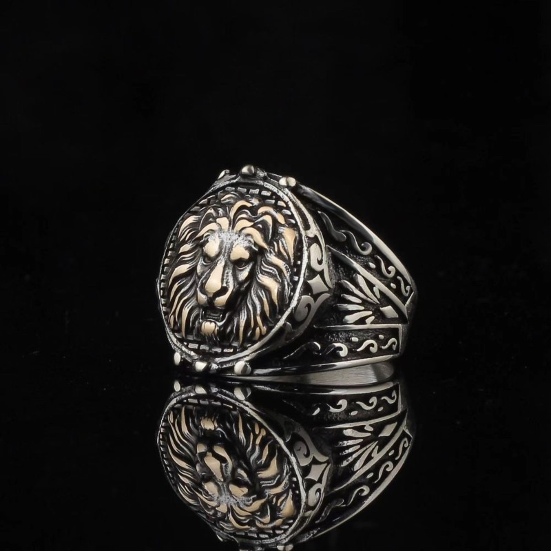 Mayorista De Anillos De Cabeza De León Dominante