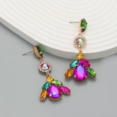 Alloy Diamond Flower Earrings Wholesalers