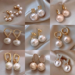 Zircon Pearl Earrings Wholesalers