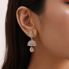 Mushroom Rhinestone Full Diamond Earrings Female Wholesaler