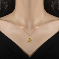 Double Ring Love Necklace Female Wholesaler