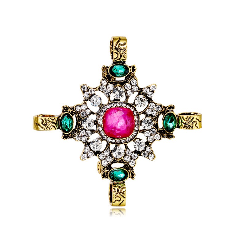 Baroque Diamond Cross Brooch Wholesaler