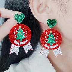 Christmas Tree Santa Claus Snowman Biscuits Little Man Earrings Wholesaler
