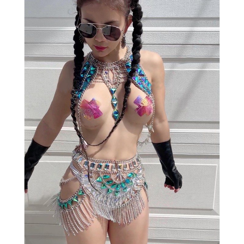 Rhinestone Tassel Bikini Chain Wholesaler