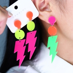 Lightning Color Acrylic Earrings Wholesalers