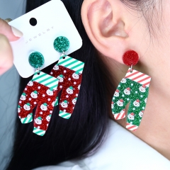 Santa Claus Acrylic Earrings Wholesalers