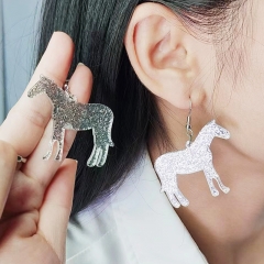 Pony Print Acrylic Earrings Wholesalers