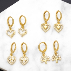 Diamond Heart-shaped Earrings Wholesalers