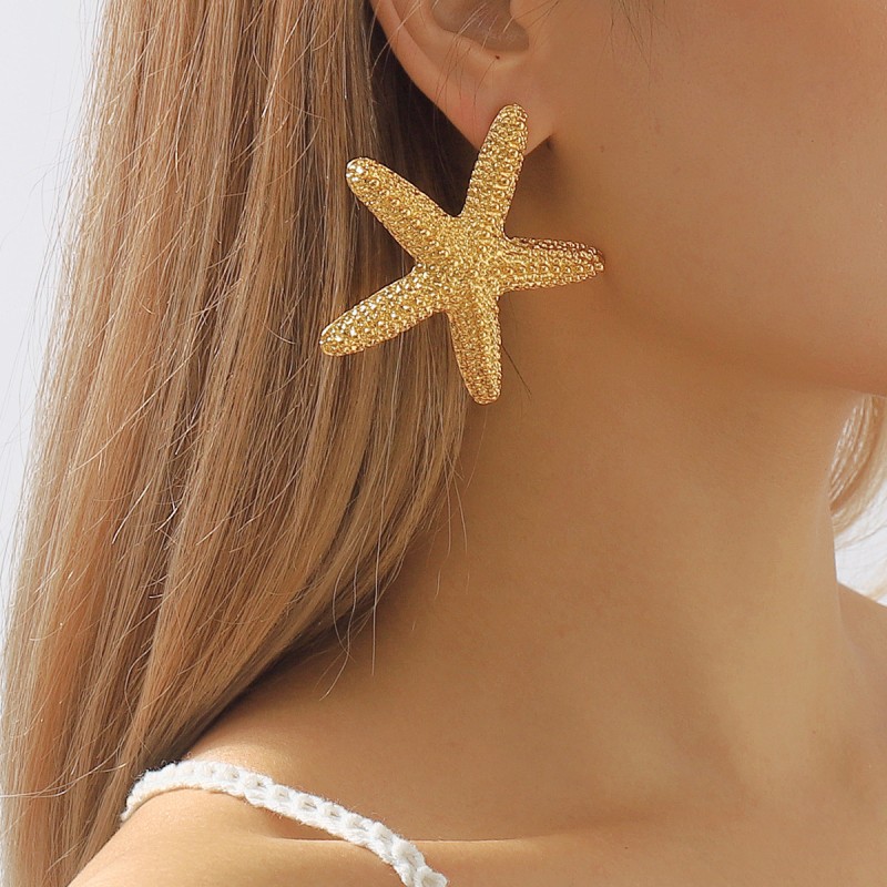 Starfish Alloy Earrings Wholesalers