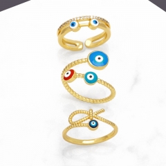 Mayorista De Anillos Abiertos De Ojos Azules De Ojos Diabólicos