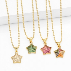 Five-pointed Star Diamond Pendant Necklace Wholesalers