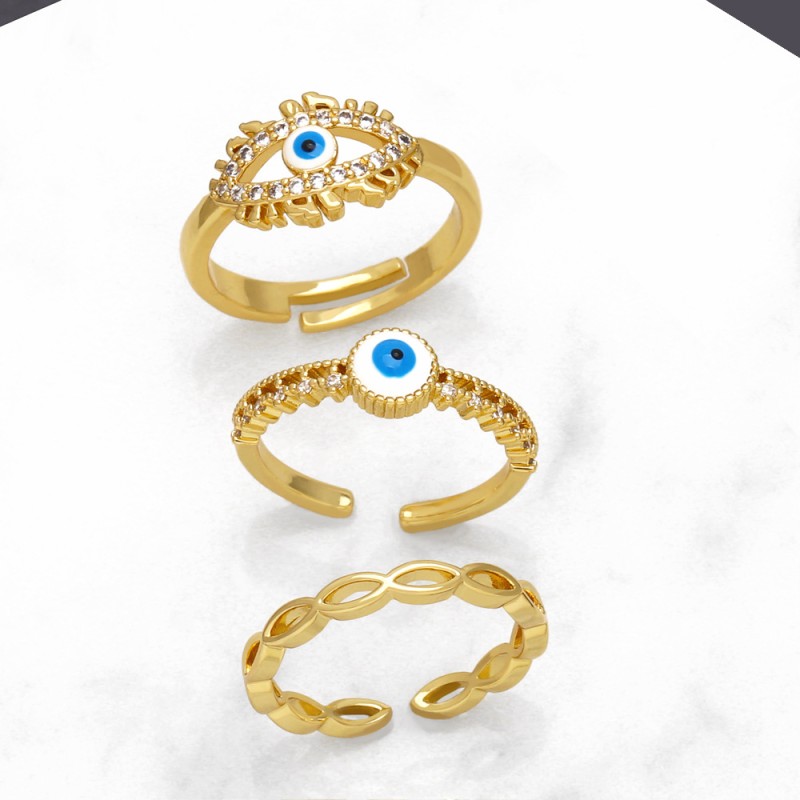 Blue Devil's Eye Open Ring Wholesaler