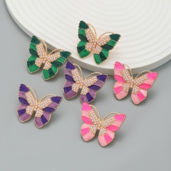 Butterfly Pearl Earrings Wholesalers