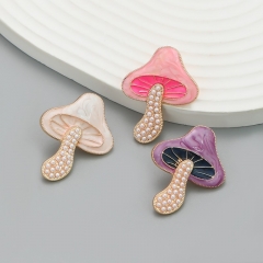 Pearl Mushroom Stud Earrings Wholesalers