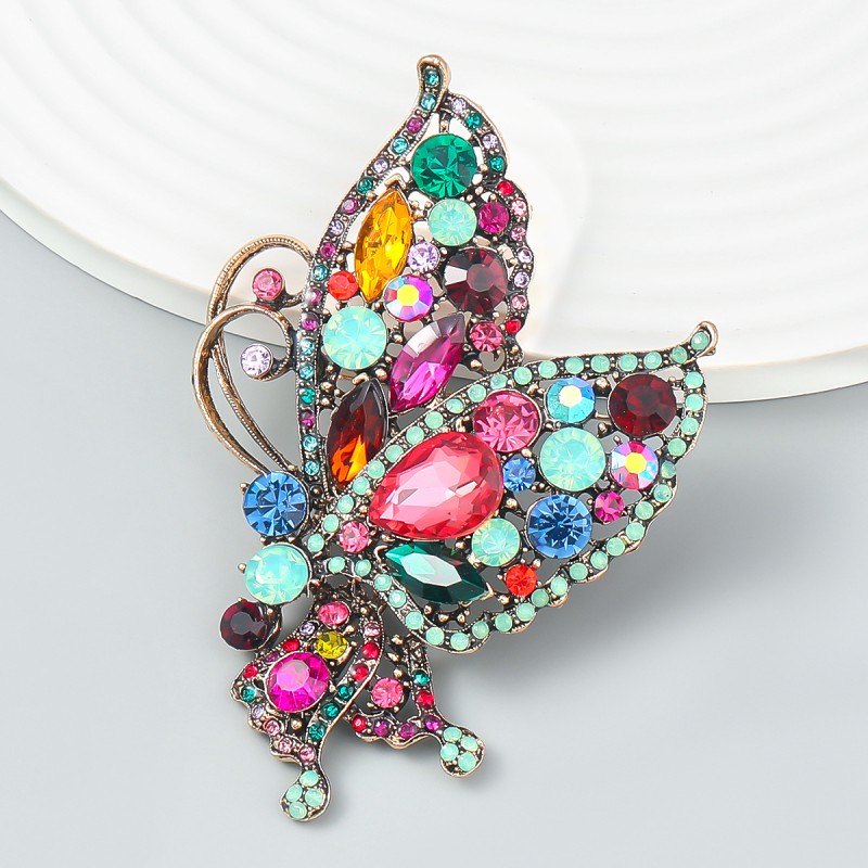 Full Diamond Butterfly Brooch Wholesalers