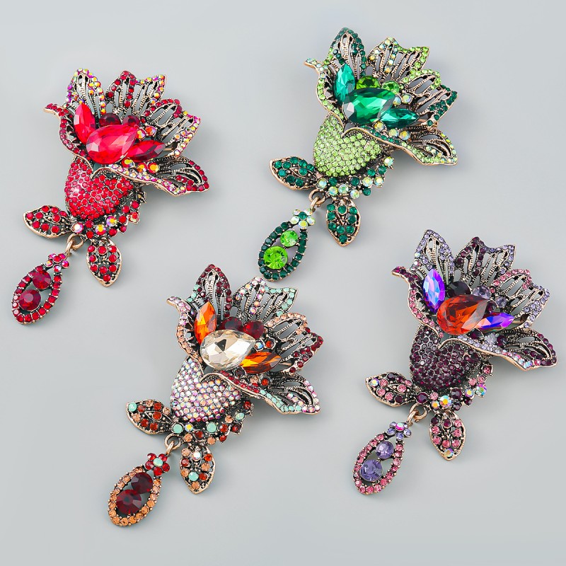 Broche De Flores De Diamantes Al Por Mayor