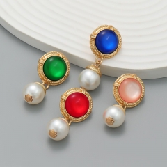 Multi-layer Round Pearl Earrings Wholesalers