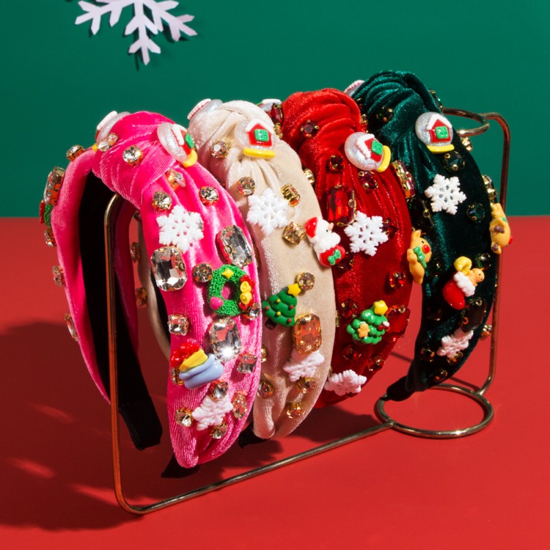 Christmas Flannel Hair Band Wholesalers