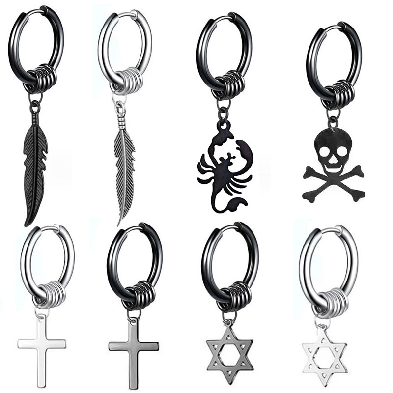 Stainless Steel Cross Scorpion Ear Buckle Wholesaler