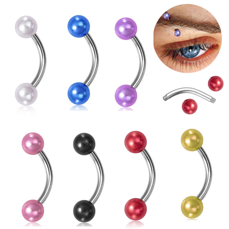 Stainless Steel Pearl Eyebrow Nail Wholesalers