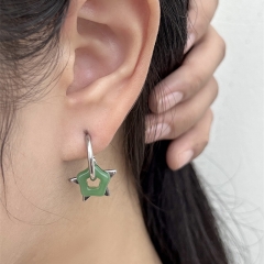 Mayorista De Hebilla De Oreja De Estrella Pentagonal De Jade Chino