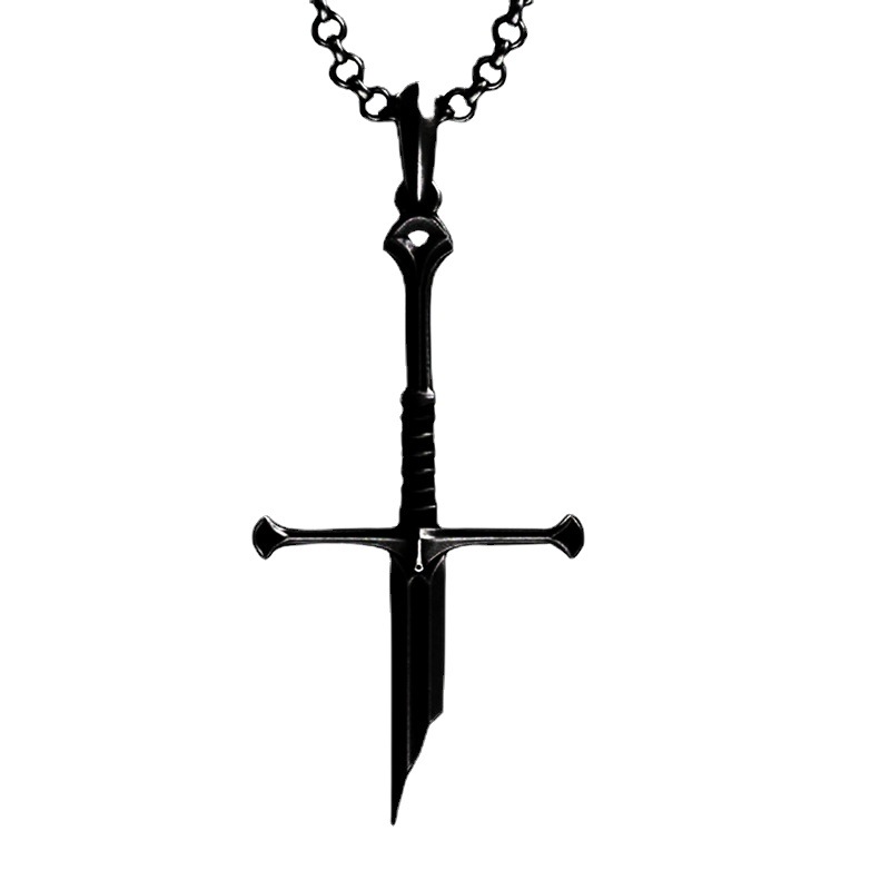 Samurai Sword Cross Pendant Necklace Wholesalers