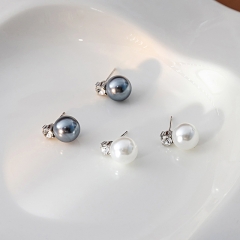 Silver Needle Pearl Earrings Wholesaler