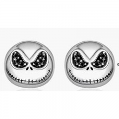 Halloween Diamond-encrusted Pumpkin Skull Head Earrings Wholesalers