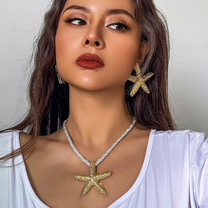 Starfish Conch Pendant Necklace Earrings Wholesalers