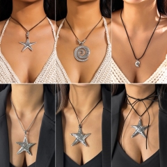 Irregular Five-pointed Star Conch Pendant Necklace Wholesalers
