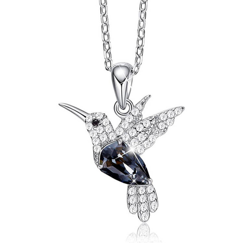 Copper Set Zircon Bird Pendant Necklace Wholesalers