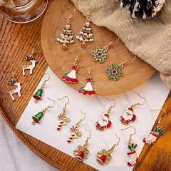 Christmas Santa Bell Snowflake Earrings Wholesalers