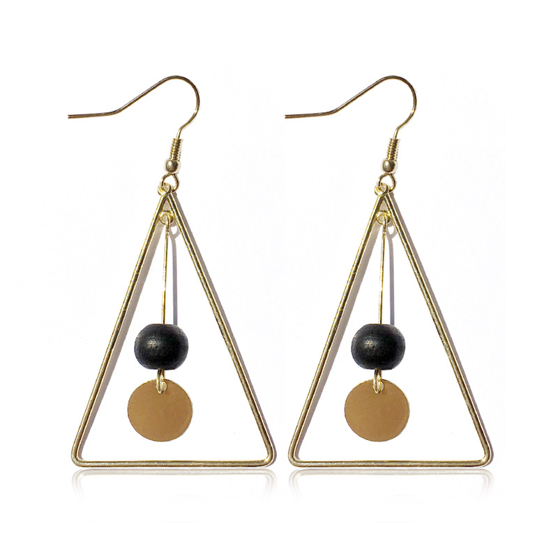 Long Hollow Triangle Earrings Wholesalers