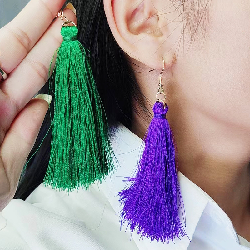 Tassel Silver Needle Earrings Wholesalers