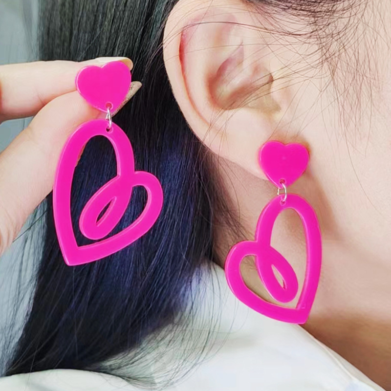 Pendientes Huecos En Forma De Corazón Al Por Mayor