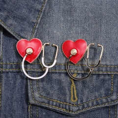 Stethoscope Heart Wings Healthcare Brooch Wholesalers