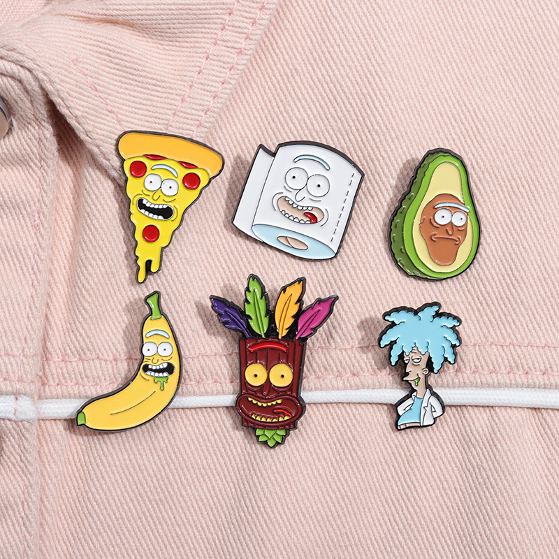 Banana Pizza Cartoon Cute Brooch Wholesaler