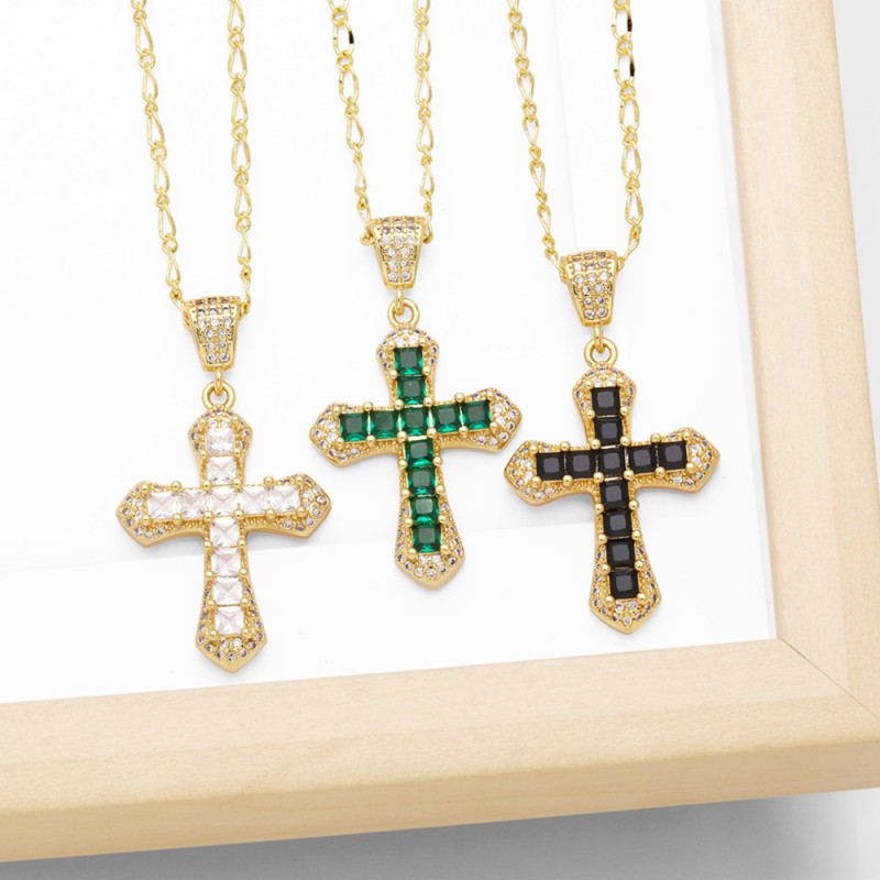 Zircon Cross Necklace Wholesalers